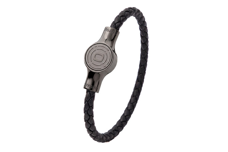 ORGANO Vital Komfort-Click-Armband Anthrazit/Tauwerk schwarz